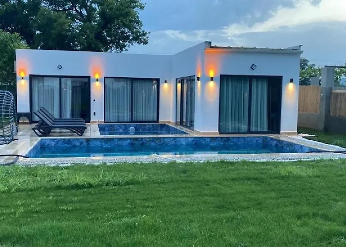 别墅 Grape In Large Pool, Jacuzzi, Private 费特希耶